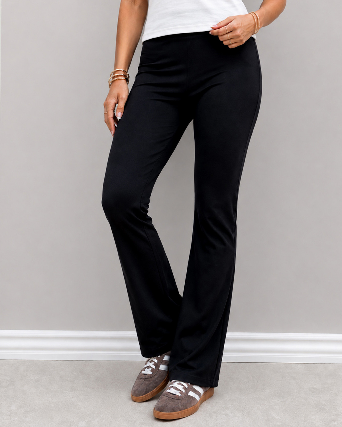 JDY Jdypretty Black Flare Pant - M - Sort