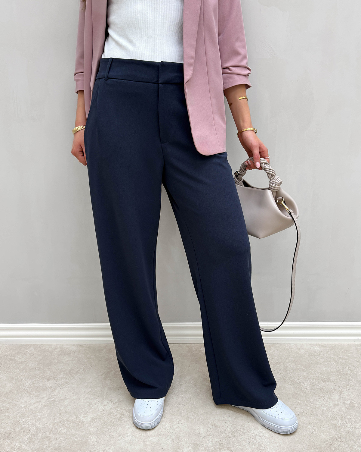 JDY Jdygeggo Black Iris Life Occasion Pant - S - Blå