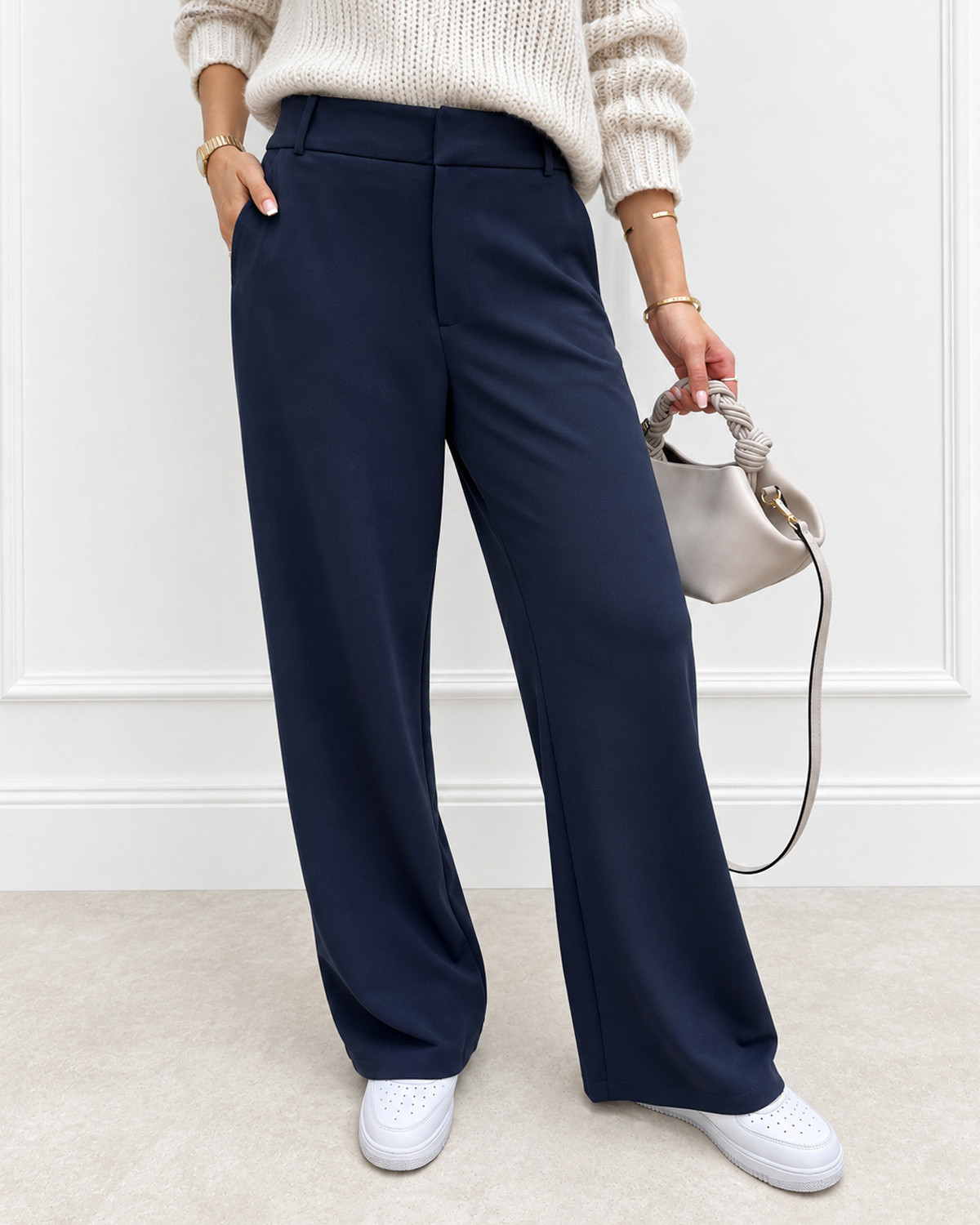 JDY Jdygeggo Black Iris Life Occasion Pant - Blå - L