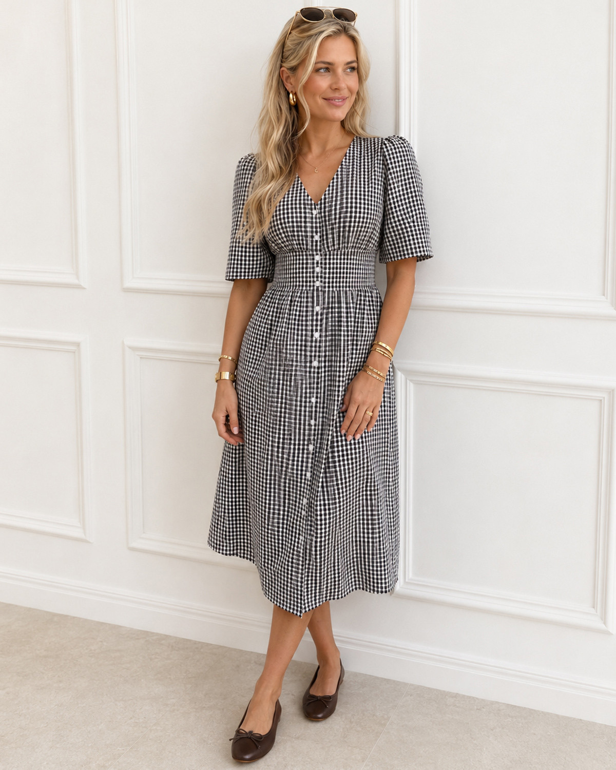 JDY Jdyfranka White Chocolate Torte S/S Midi Dress - M - Hvid