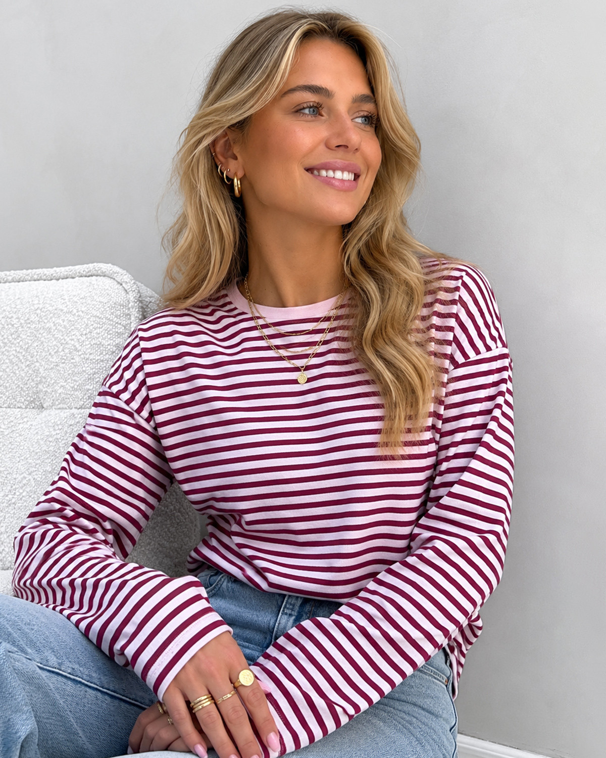 Pieces Pcsadie Roseate Spoonbill Raspberry Radiance Ls Top - XXL - Lilla