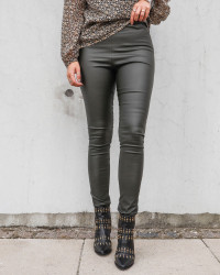 Vicommit Coated Plain Forest Night Leggings