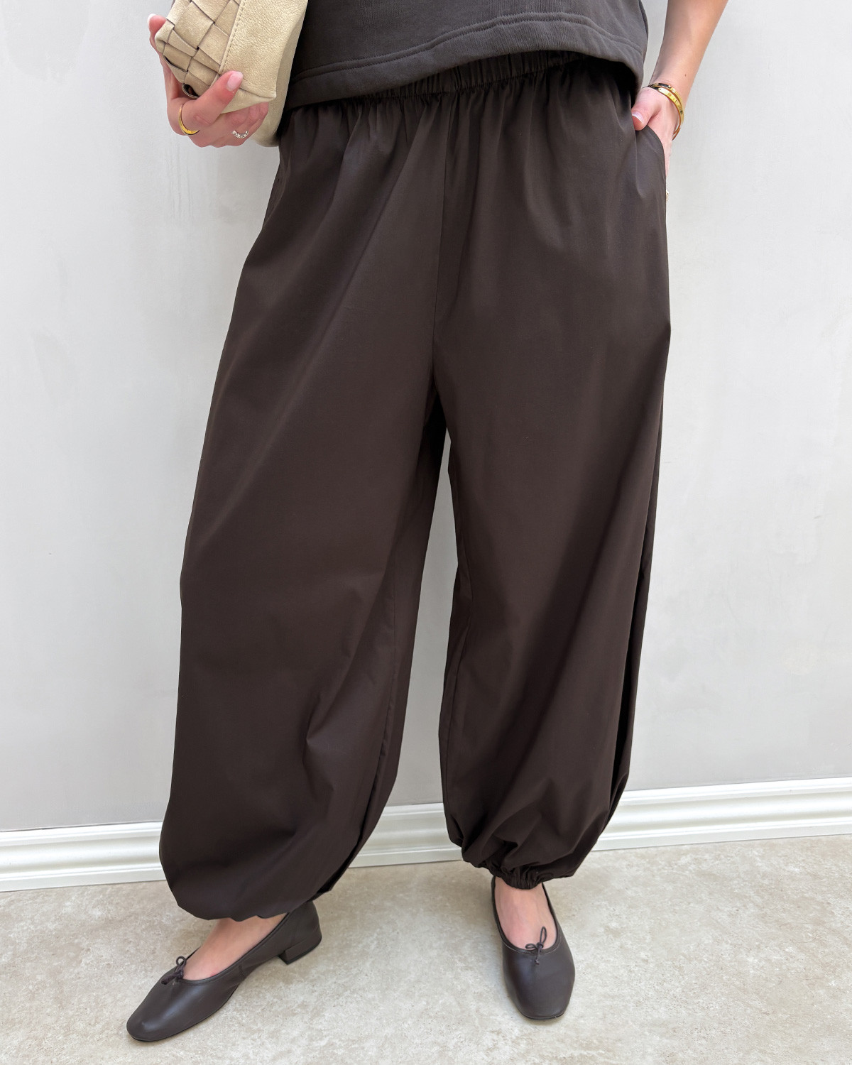 JDY Jdyfrankie Chocolate Torte Mw Balloon Pant - S - Brun