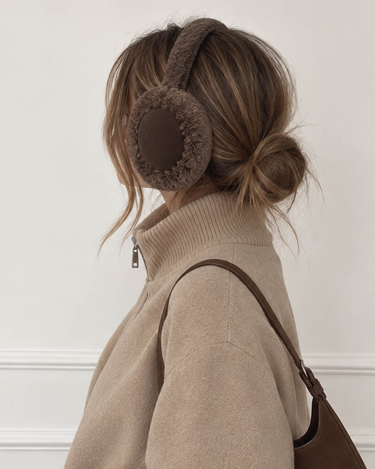 Pieces Pcarlo Coffee Quartz Earmuffs - Brun - One Size