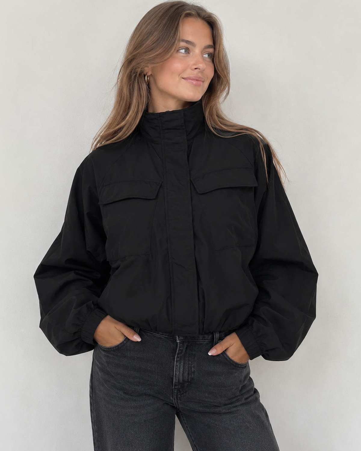 VILA Viselma Black L/S Jacket - Sort - 42