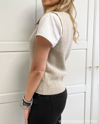 Trendy strik vest fra Only