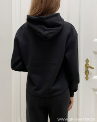 Dametøj - Sort hoodie til damer