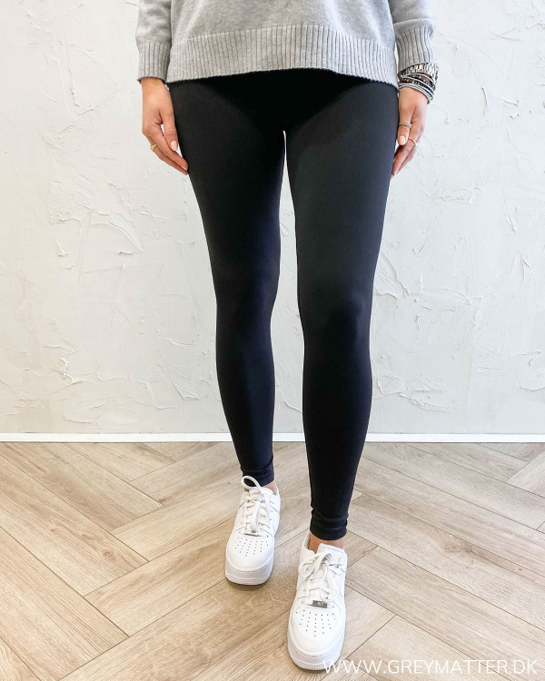 Sort sport legging fra Only