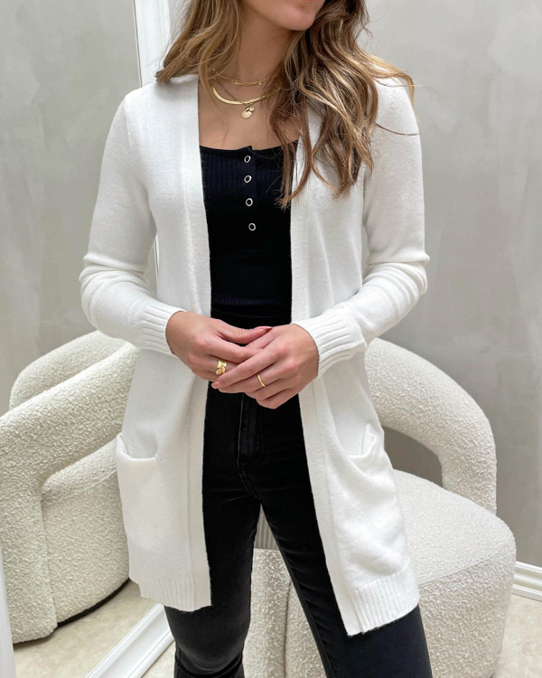 Skøn cardigan fra Vila i det populære Viril design
