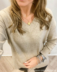 Viril Oversize Natural Melange Knit