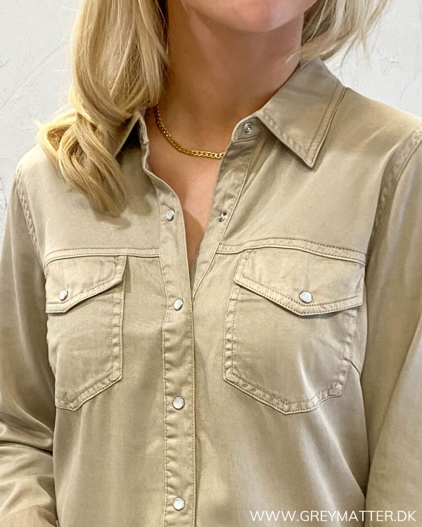 Vibista Denim Simply Taupe Shirt