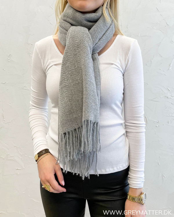 Pckial Light Grey Melange New Long Scarf