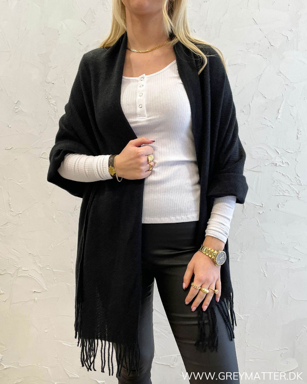 Pckial Black New Long Scarf