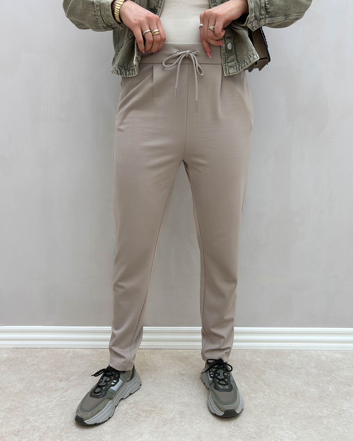 ONLY Onlpoptrash Easy Colour Pure Cashmere 32i Pants - L - Beige