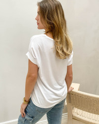 Hvid t-shirt til damer