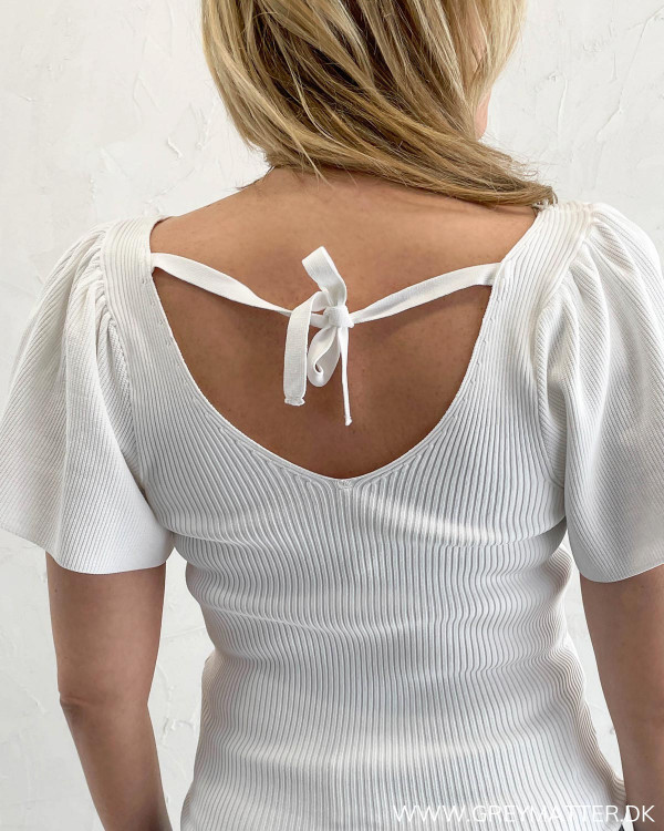 Deep back blouse fra Only