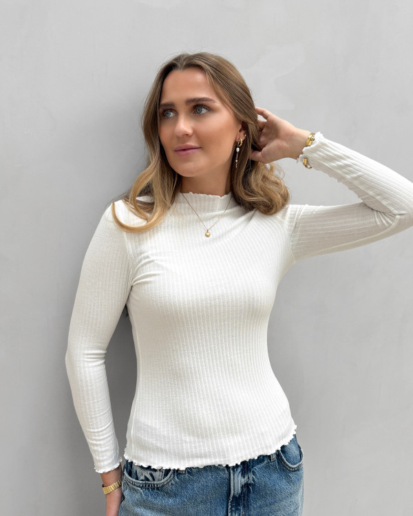 Ribbluse fra Only til damer - bluser