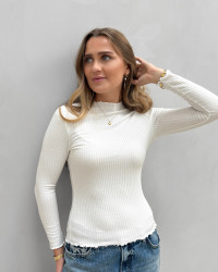 Ribbluse fra Only til damer - bluser