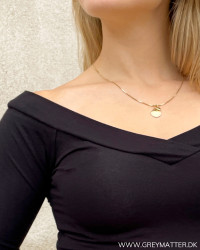Shoulder blouse fra Pieces i sort