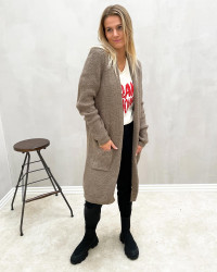Dametøj - Lang cardigan til damer
