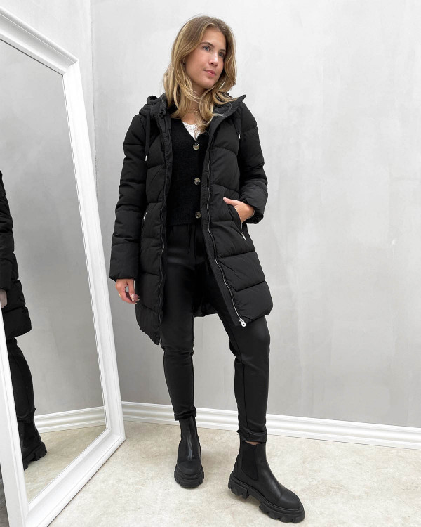 ONLY ONLDOLLY LONG PUFFER COAT - Abrigo de invierno - black/negro