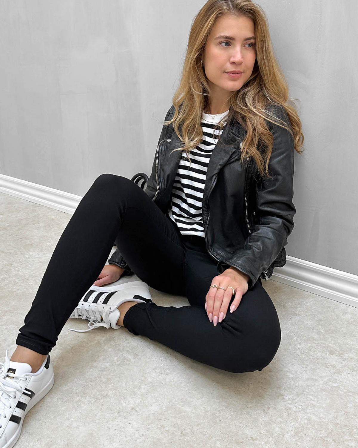 Pieces Pcskin Black Wear MW Leggings - XS - Sort