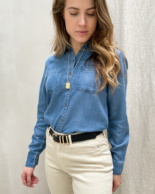 Denim skjorte til damer