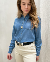 Denim skjorte til damer