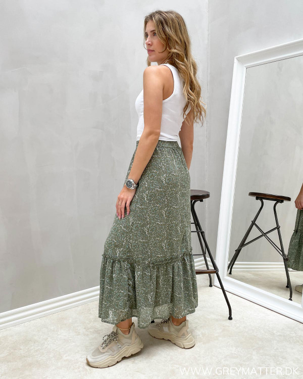 Nederdel med paisley print fra Only