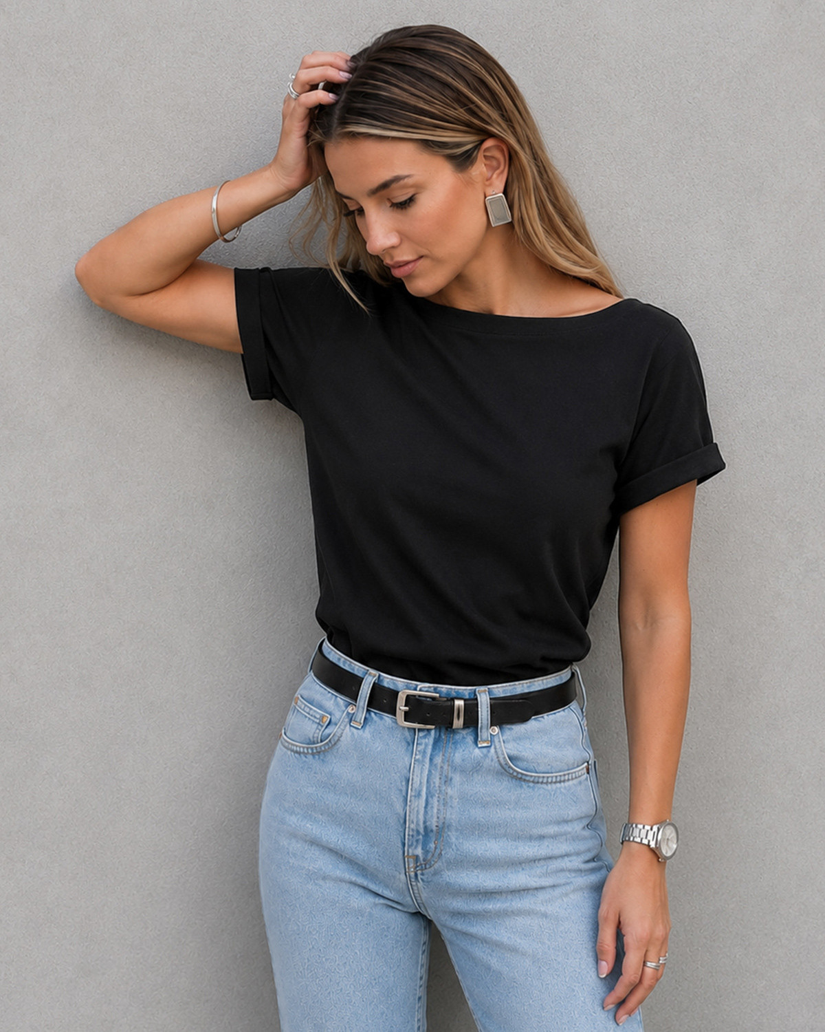 VILA Vidreamers Black New Pure T-Shirt - S - Sort