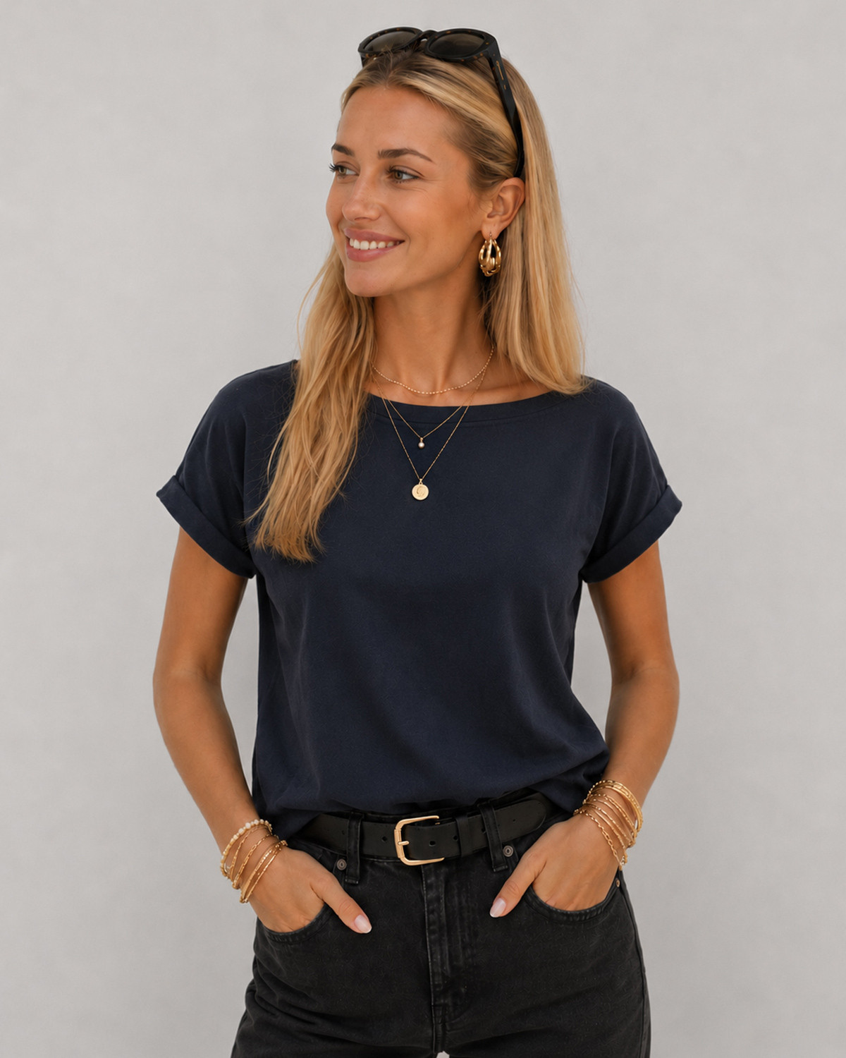 VILA Vidreamers Total Eclipse New Pure T-Shirt - XS - Blå