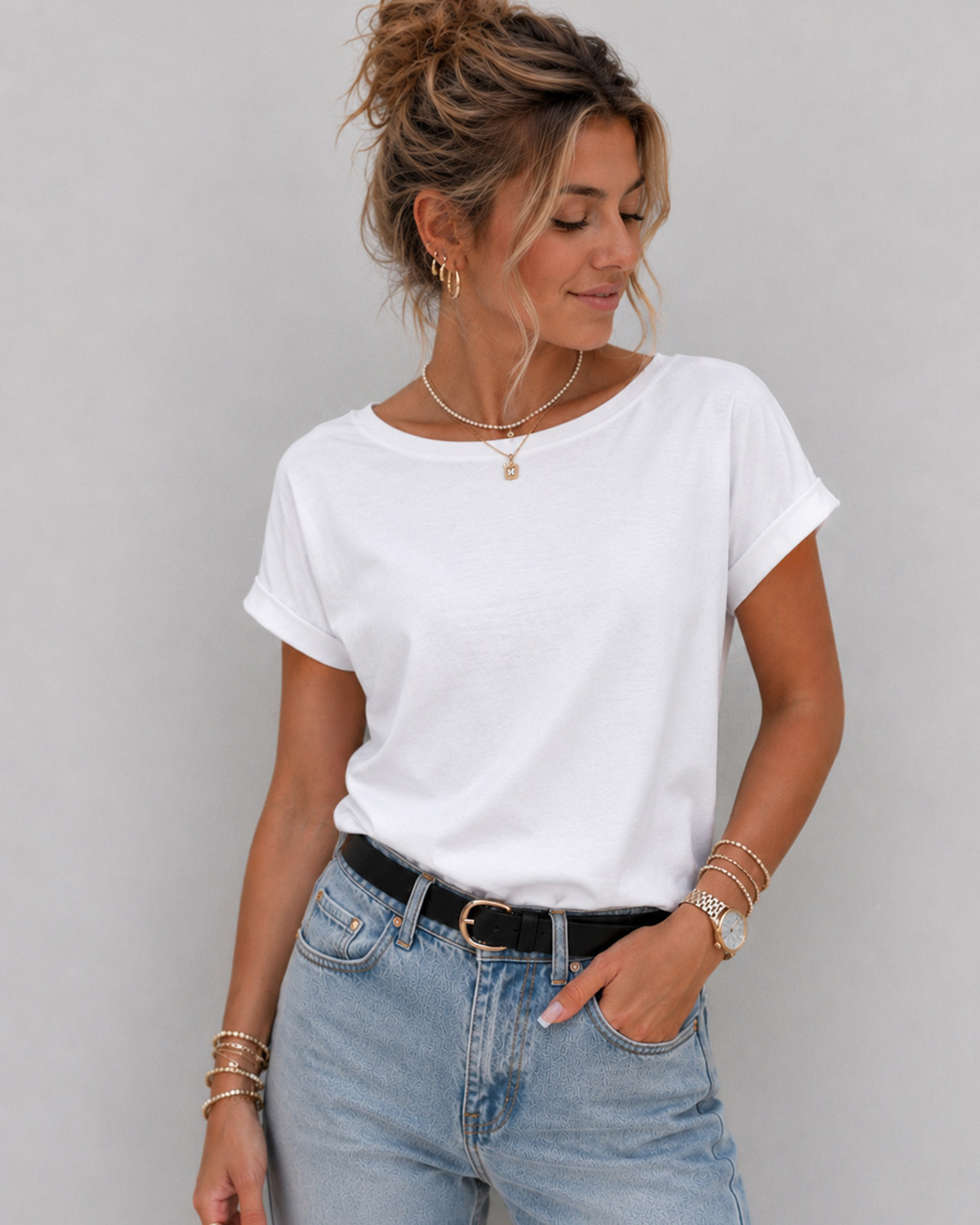 VILA Vidreamers Optical Snow New Pure T-Shirt - M - Hvid