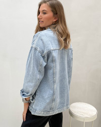 Cool oversize denimjakke