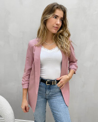 Rosafarvet blazer til damer
