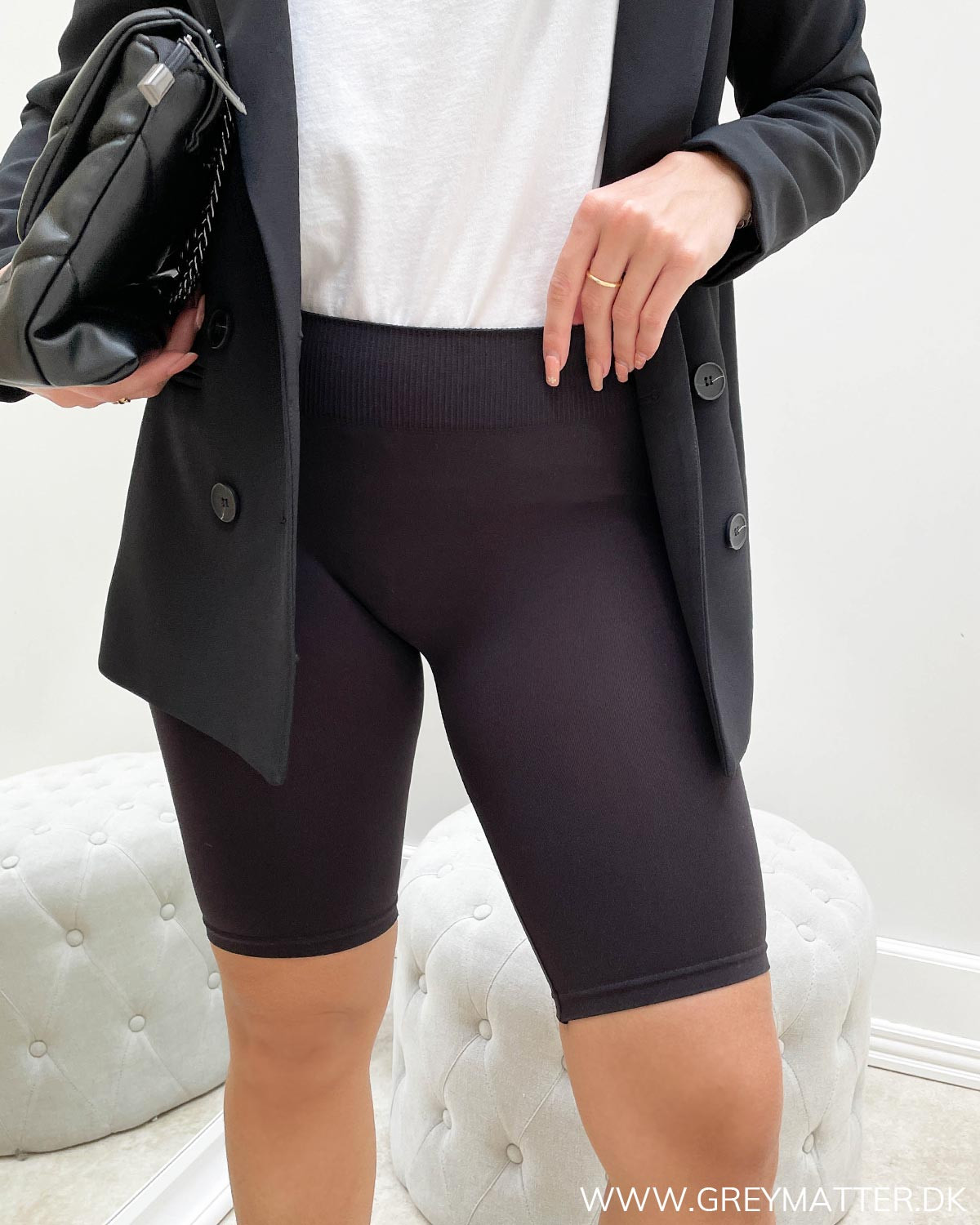 Pieces Pclondon Black Shorts - XS/S - Sort