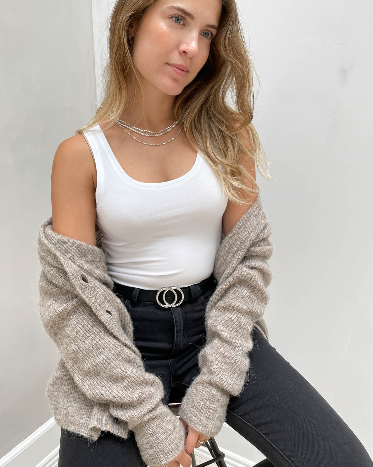 Pieces Pcsirene Bright White Tank Top - XS - Hvid