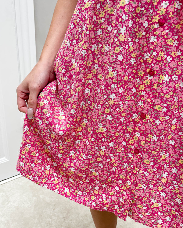Strop kjoler til damer med blomsterprint