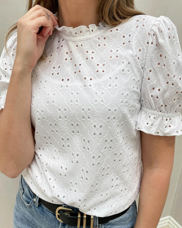 Vikawa S S Flounce Top Sweet Lavender