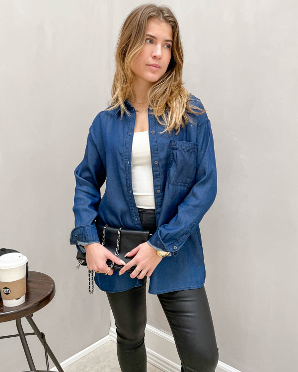 Mørk denim skjote fra Vila til damer
