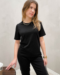 Billige sorte t-shirts til damer