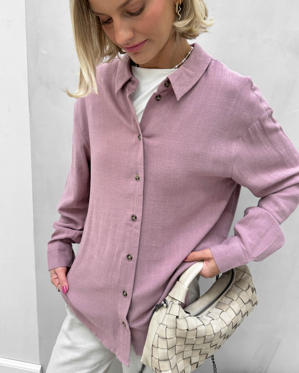 Rosa casual skjorte til damer