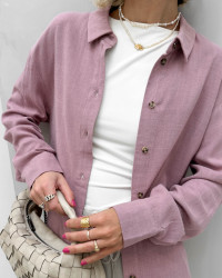 Rosa casual skjorte til damer