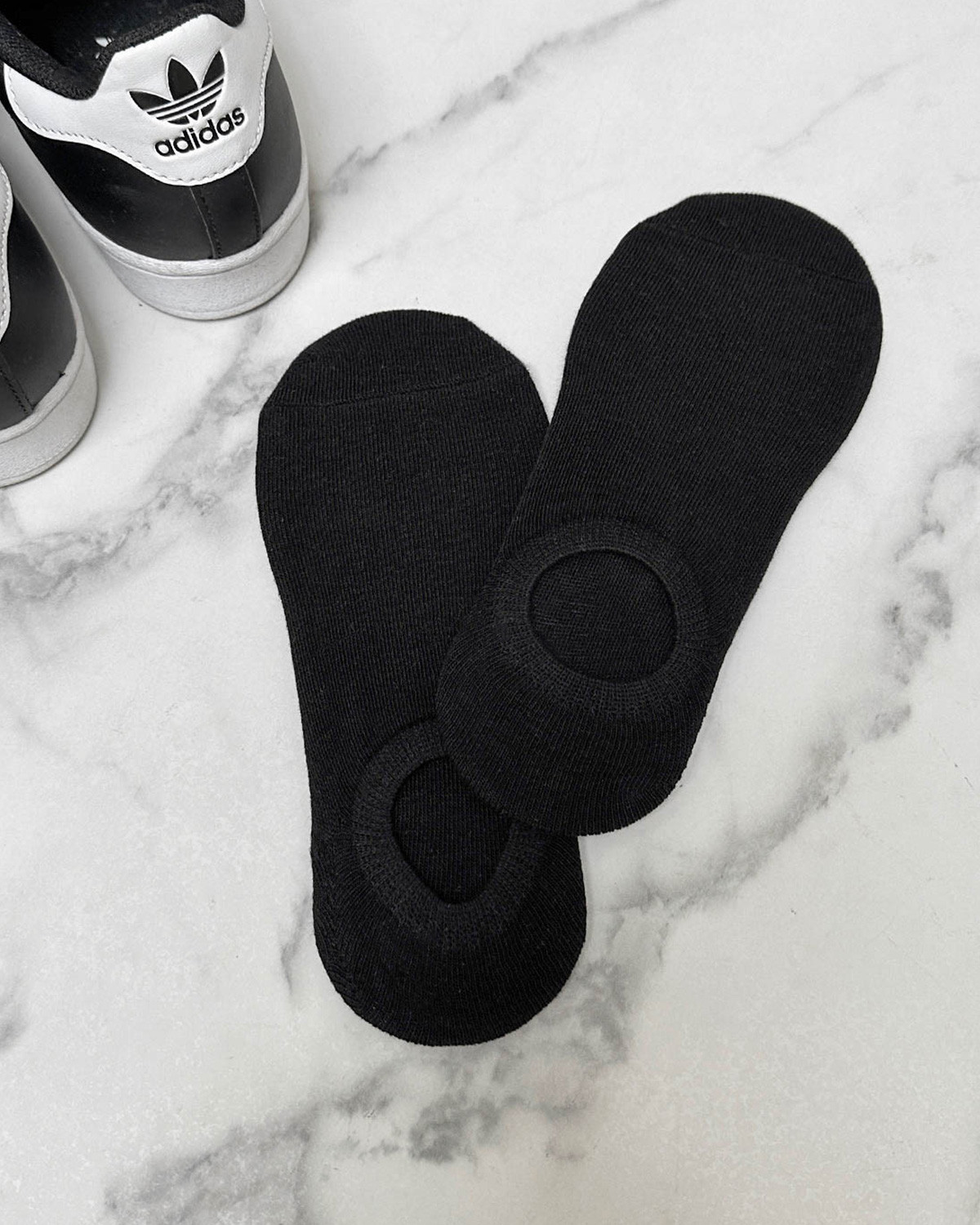 Pieces Pctess Black 2 Pack Sneaker Socks - 39-41 - Sort