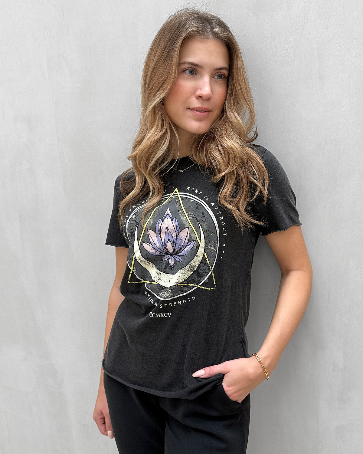 ONLY Onllucy Black Lotus Reg S/S Top - XS - Sort