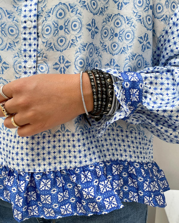 Populær bluse fra Vero moda i blå farver