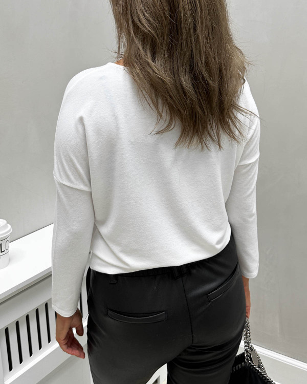 ONLY dam blus ONLNEW - Black Coffee Orchid pink + Cloud dancer