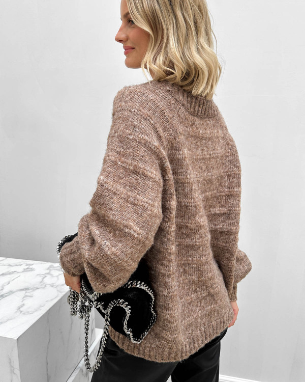 Skøn v-hals sweater til damer
