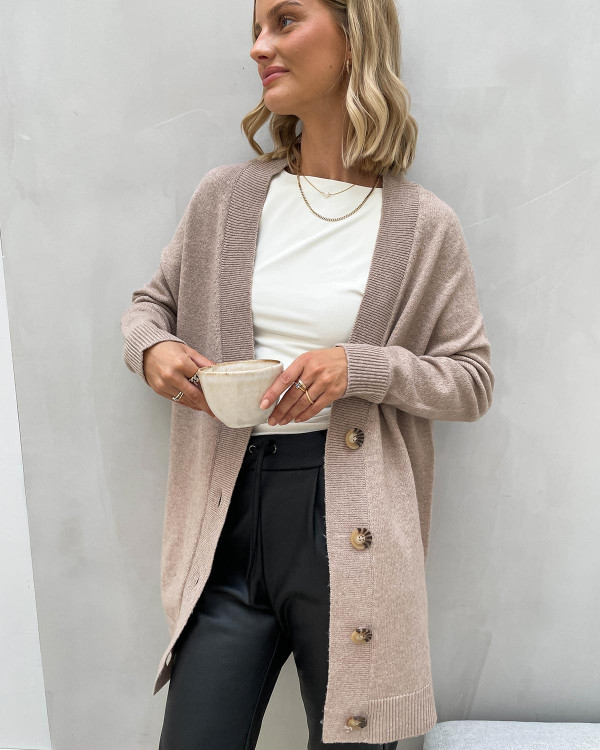 Lang cardigan til damer