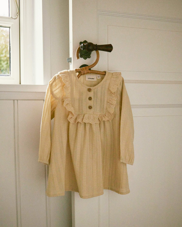 Nbfoya Wood Ash Ls Loose Dress