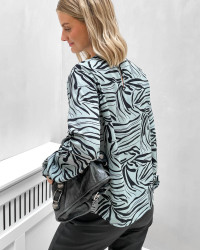 Bluse med print til damer